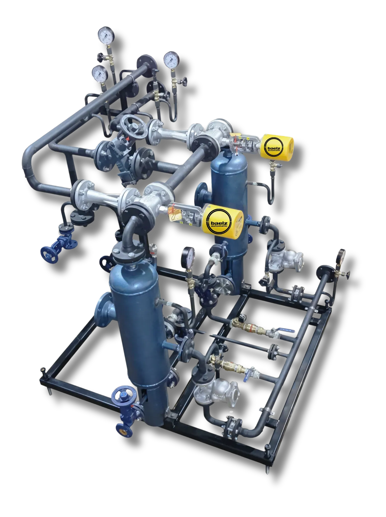Baelz condensate and flash recovery skid