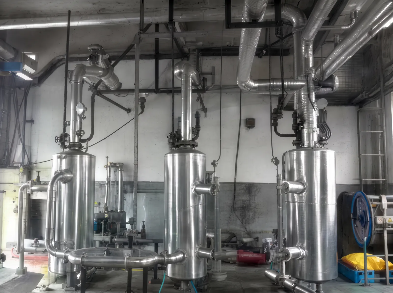 After: the Jetomat and the condensate cascade vessels